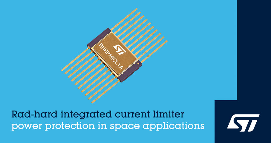STMicroelectronics Introduces First Space-Qualified Programmable Integrated Current Limiter